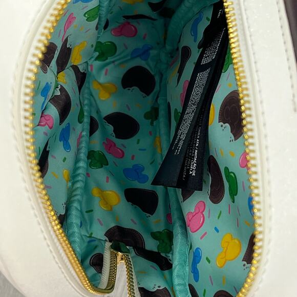 Loungefly X LASR Disney Minnie Ice Cream Convertible Mini Backpack Crossbody Bag - Picture 11 of 14